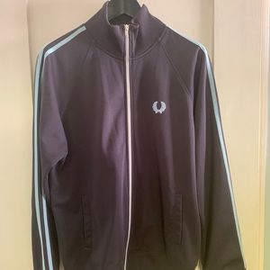 Fred Perry Classic Blue Track Jacket, L